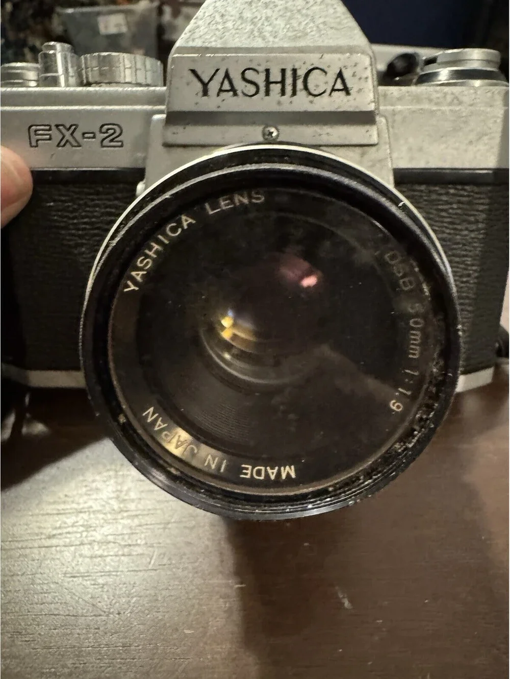 Yashica FX-2 35mm SLR Film Camera with Yashica 50mm F1.9 lens Untested As Is
